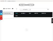 Tablet Screenshot of forevermetals.com